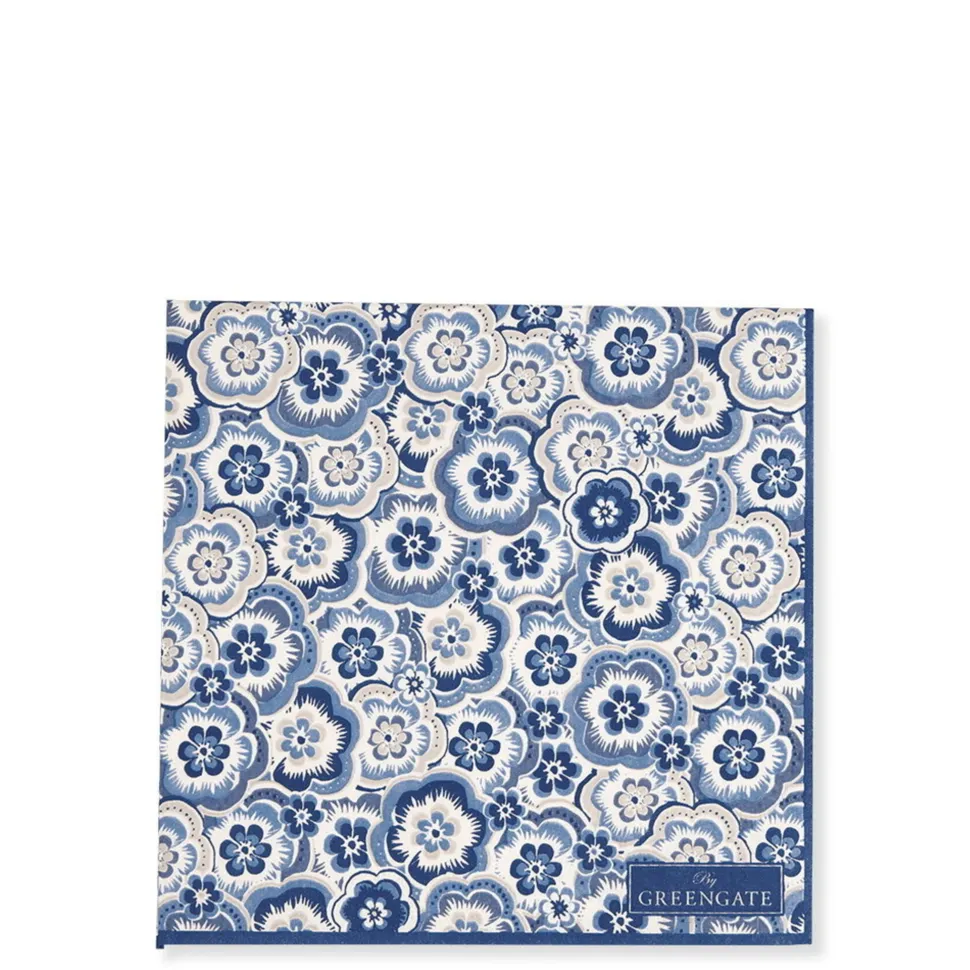 GreenGate Papierservietten Selma Dusty Blue