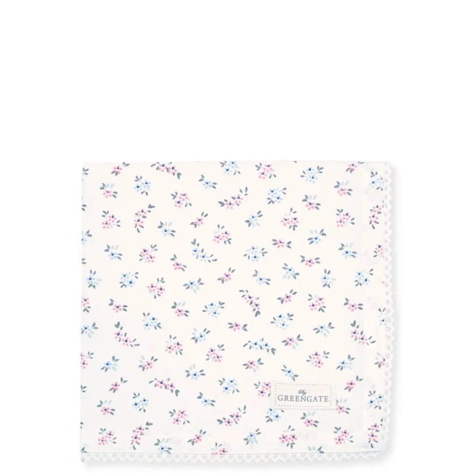 GreenGate Stoffserviette mit Spitze Emely Petit White