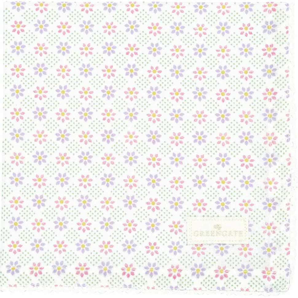 GreenGate Stoffserviette mit Spitze Sybille White