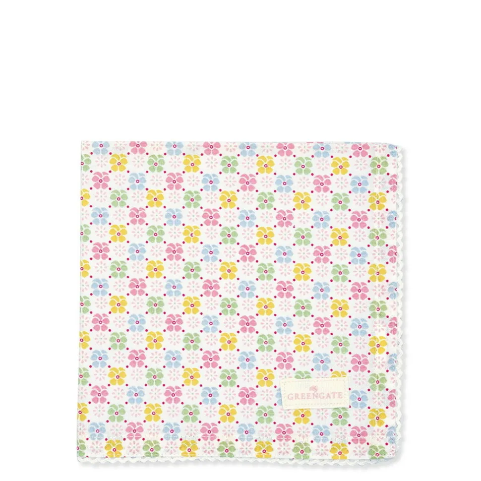 GreenGate Stoffserviette mit Spitze Edie White