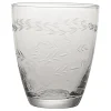 GreenGate Wasserglas klar mit Schliff