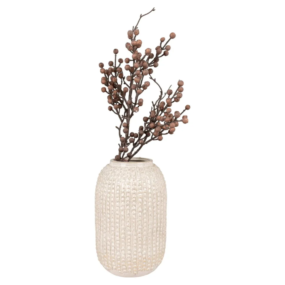 House Nordic Keramik Vase Creme Beige