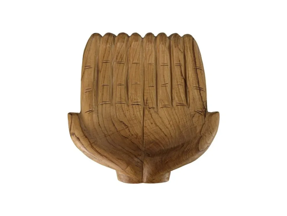 HSM Collection Dekoschale offene Hände Teakholz