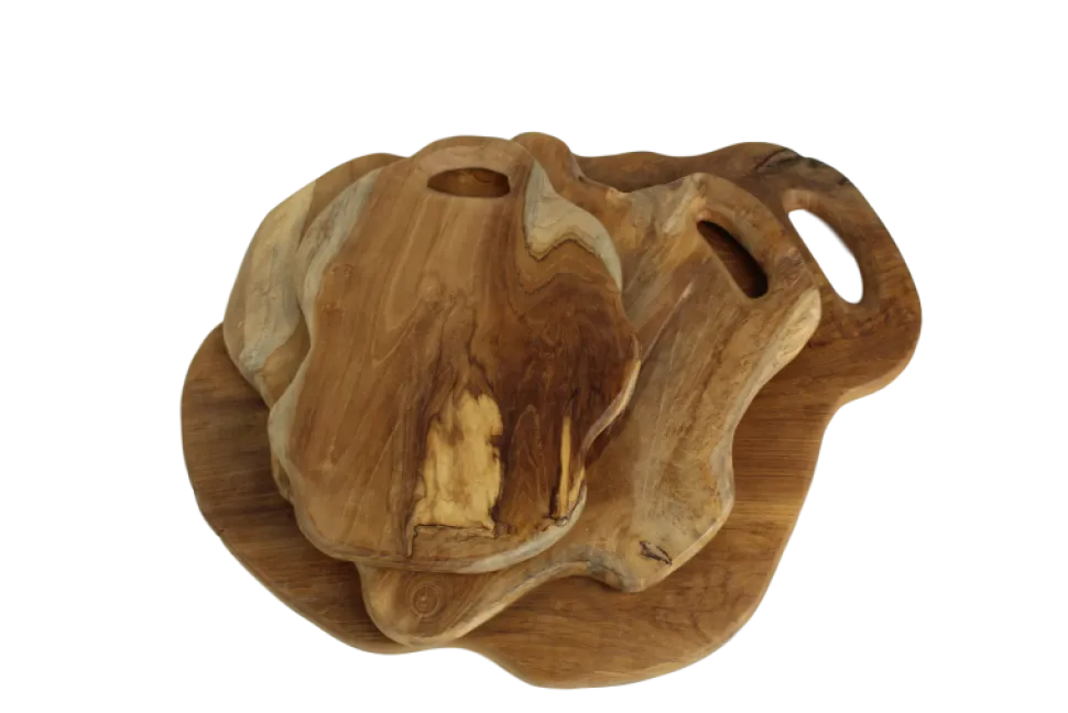 HSM Collection Holztablett Teakholz natur