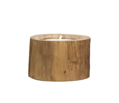 HSM Collection Naturholz Kerze Teak