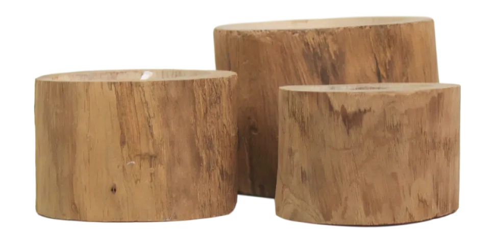 HSM Collection Naturholz Kerze Teak