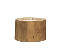 HSM Collection Naturholz Kerze Teak