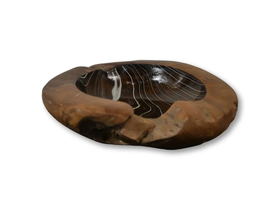 HSM Collection Obstschale Teakholz mit Epoxy
