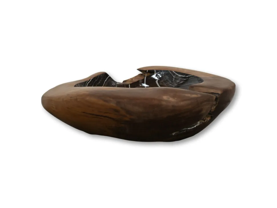 HSM Collection Obstschale Teakholz mit Epoxy