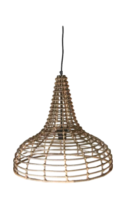 HSM Collection Pendelleuchte Rattan Natur