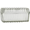 IB Laursen Butterbox mit Rillen aus Glas