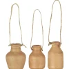 IB Laursen Deko Flasche mit Schnur 3er Set UNIKA