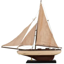 IB Laursen Deko Segelschiff mit leinenfarbigen Segeln