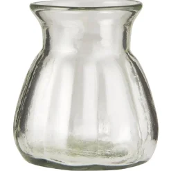 IB Laursen Glas-Vase mit breiten Rillen mundgeblasen