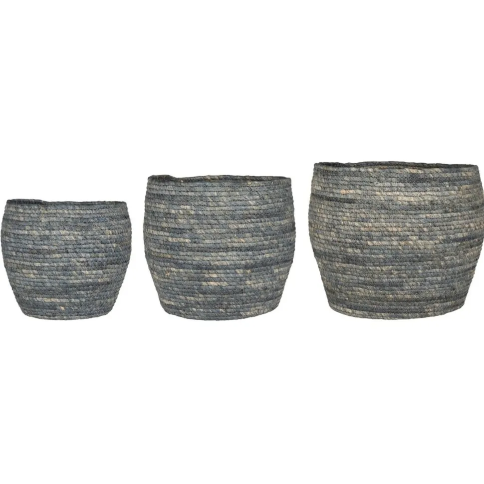 IB Laursen Korbset aus Mais Blau