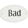 IB Laursen Metallschild Bad