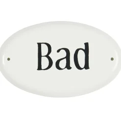IB Laursen Metallschild Bad