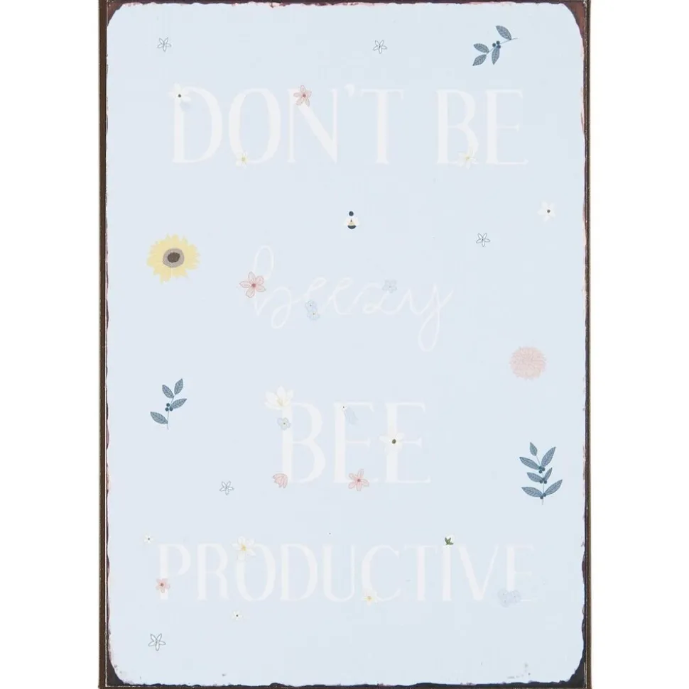 IB Laursen Metallschild Don't be beezy bee productive