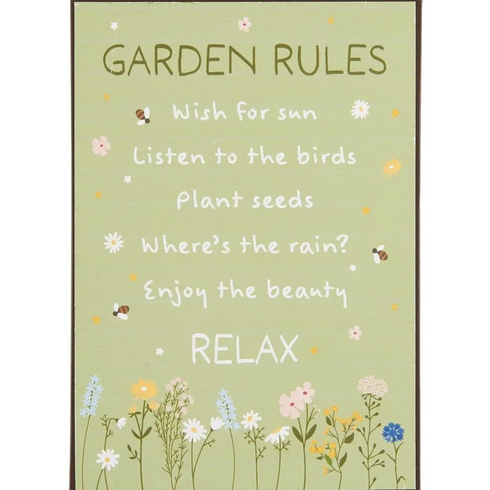 IB Laursen Metallschild Garden Rules