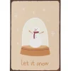 IB Laursen Metallschild Let it snow