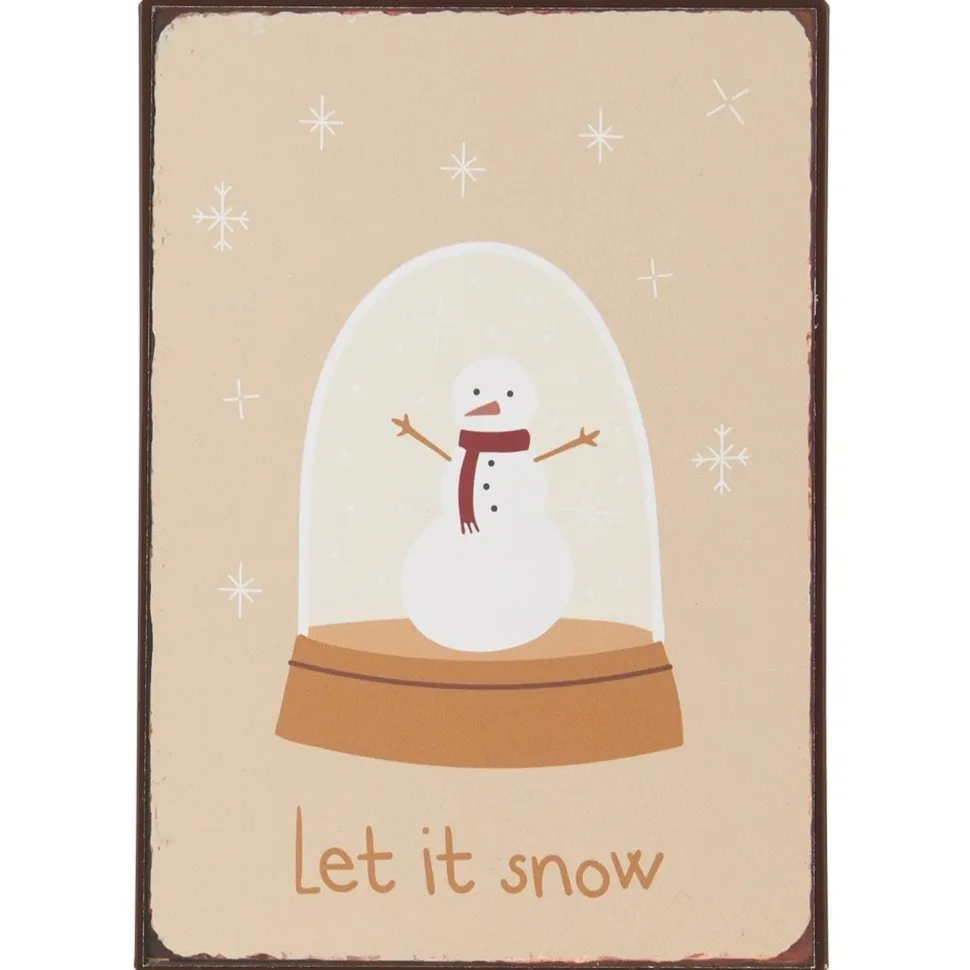 IB Laursen Metallschild Let it snow