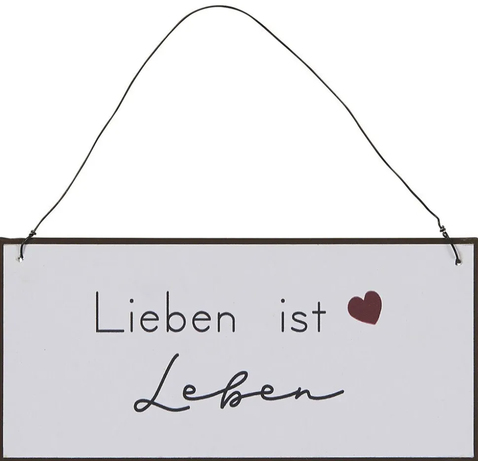 IB Laursen Metallschild Lieben ist leben