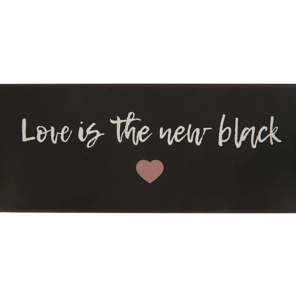 IB Laursen Metallschild Love is the new black