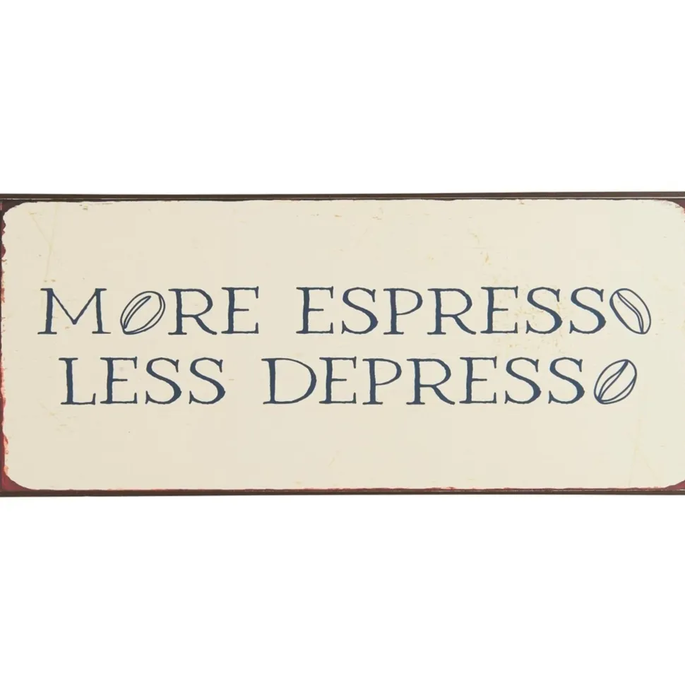 IB Laursen Metallschild More Espresso Less Despresso