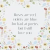 IB Laursen Metallschild Roses are red