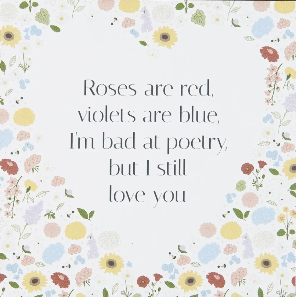 IB Laursen Metallschild Roses are red