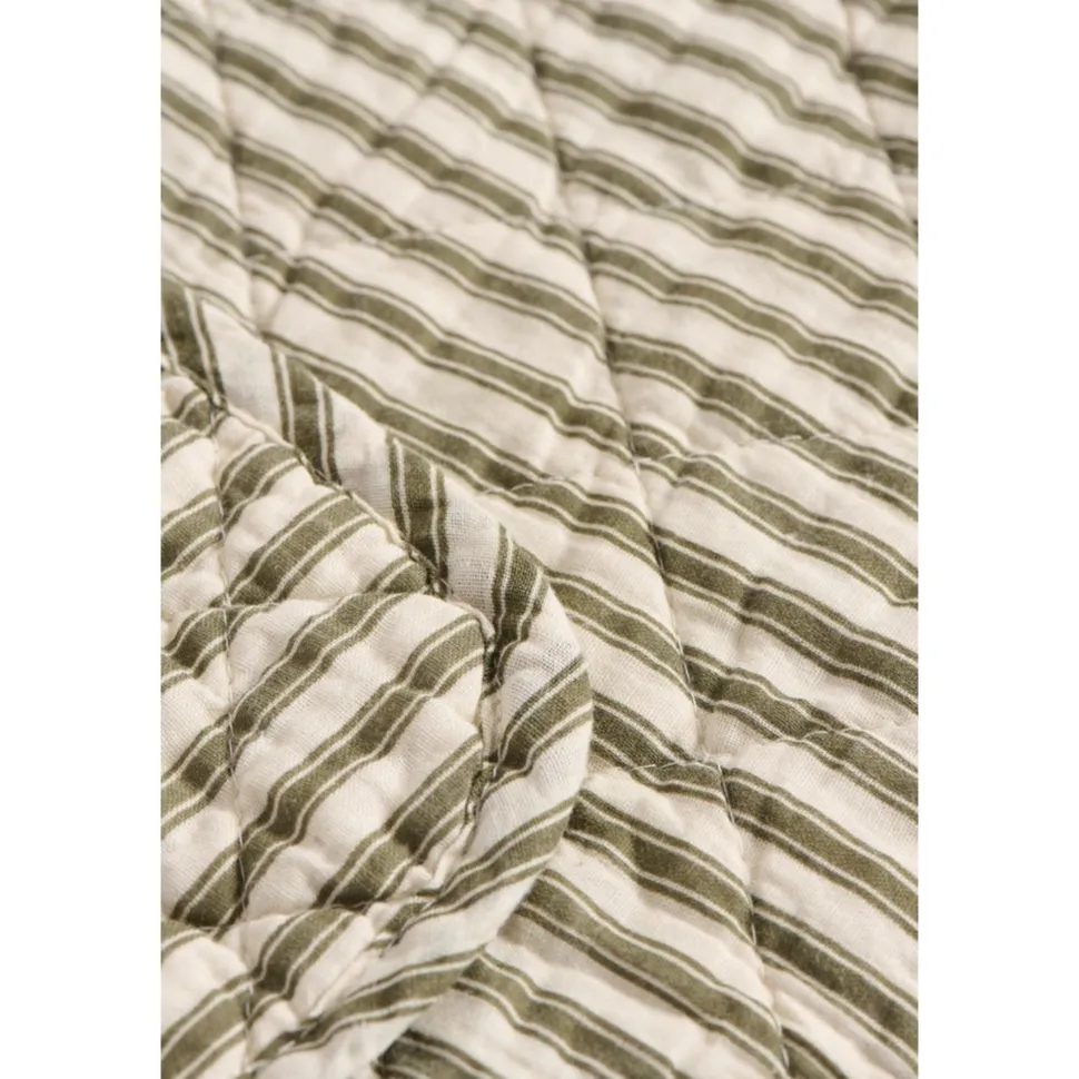 IB Laursen Quilt aus Baumwolle mit Streifen