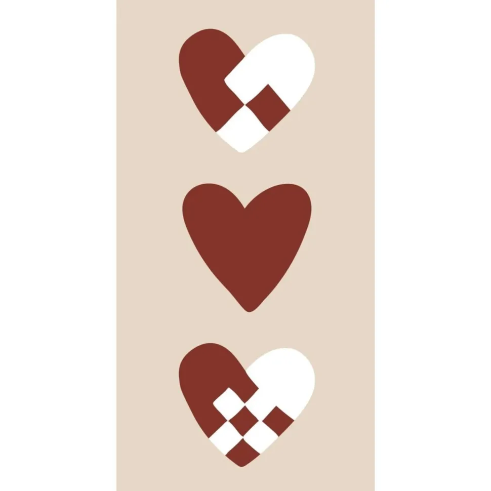 IB Laursen Serviette Weihnachtsherzen 16 Stck