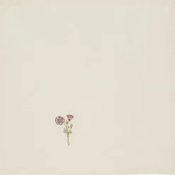 IB Laursen Stoffserviette Flora mit aufgestickten Blumen