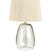 IB Laursen Tischlampe Congo Glas mit Juteschirm