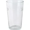 IB Laursen Trinkglas mit Blattkante geschliffen