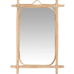 IB Laursen Wandspiegel Bambuskante