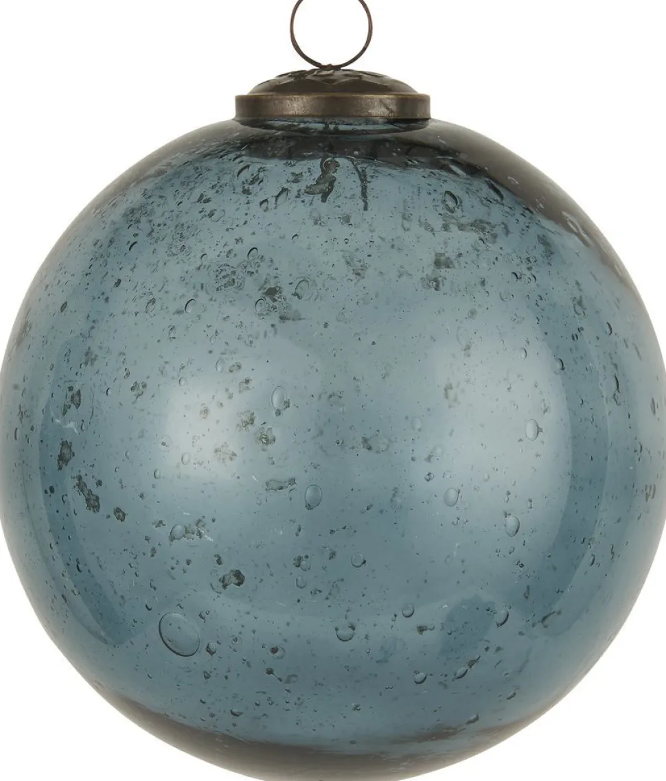 IB Laursen Weihnachtskugel Glas pebbled