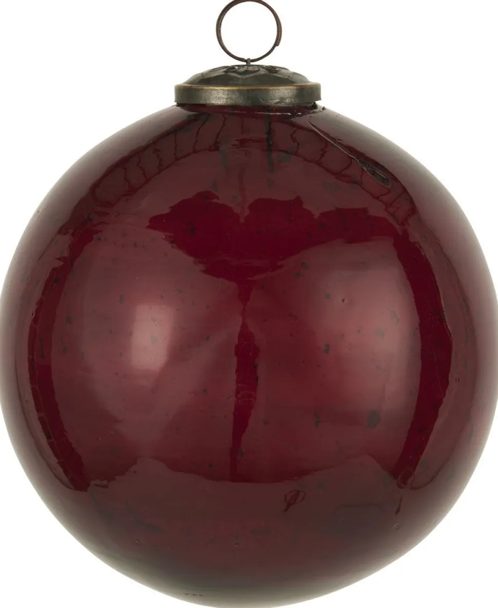 IB Laursen Weihnachtskugel Glas pebbled