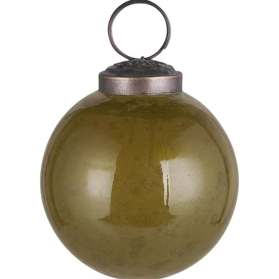IB Laursen Weihnachtskugel Glas pebbled
