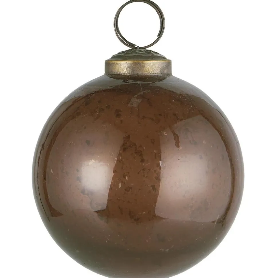 IB Laursen Weihnachtskugel Glas pebbled