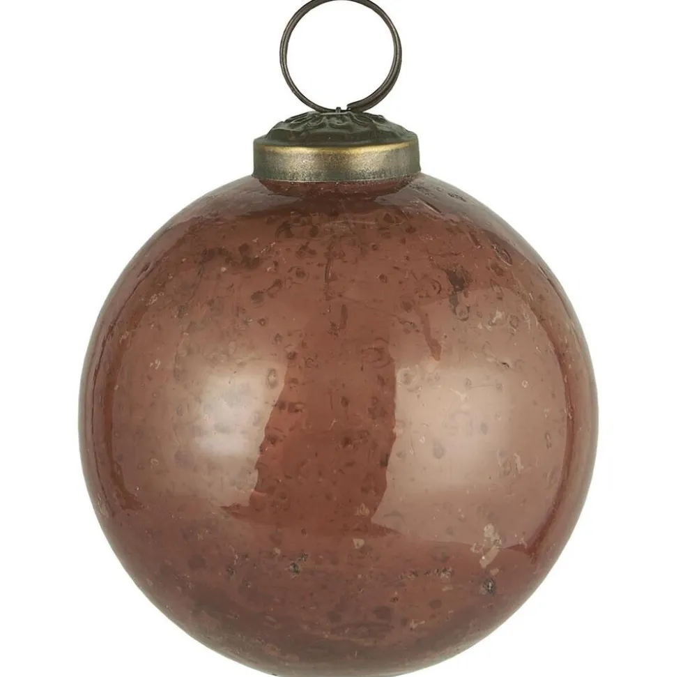 IB Laursen Weihnachtskugel Glas pebbled