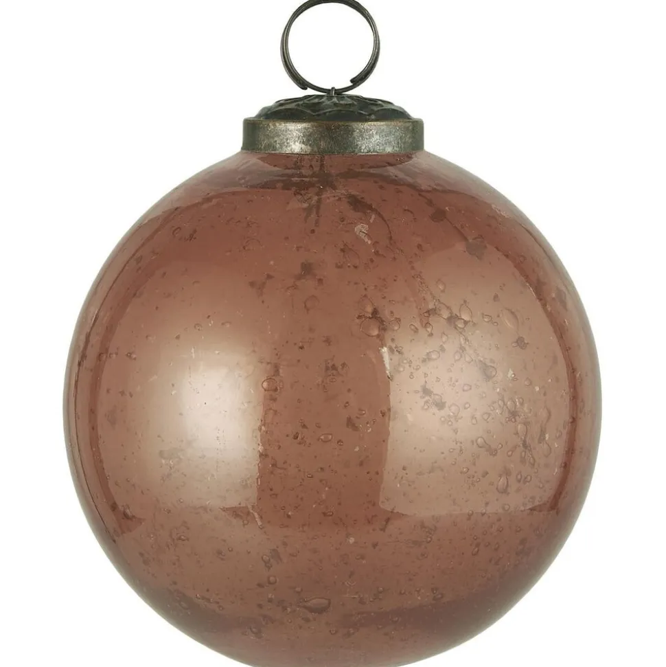 IB Laursen Weihnachtskugel Glas pebbled