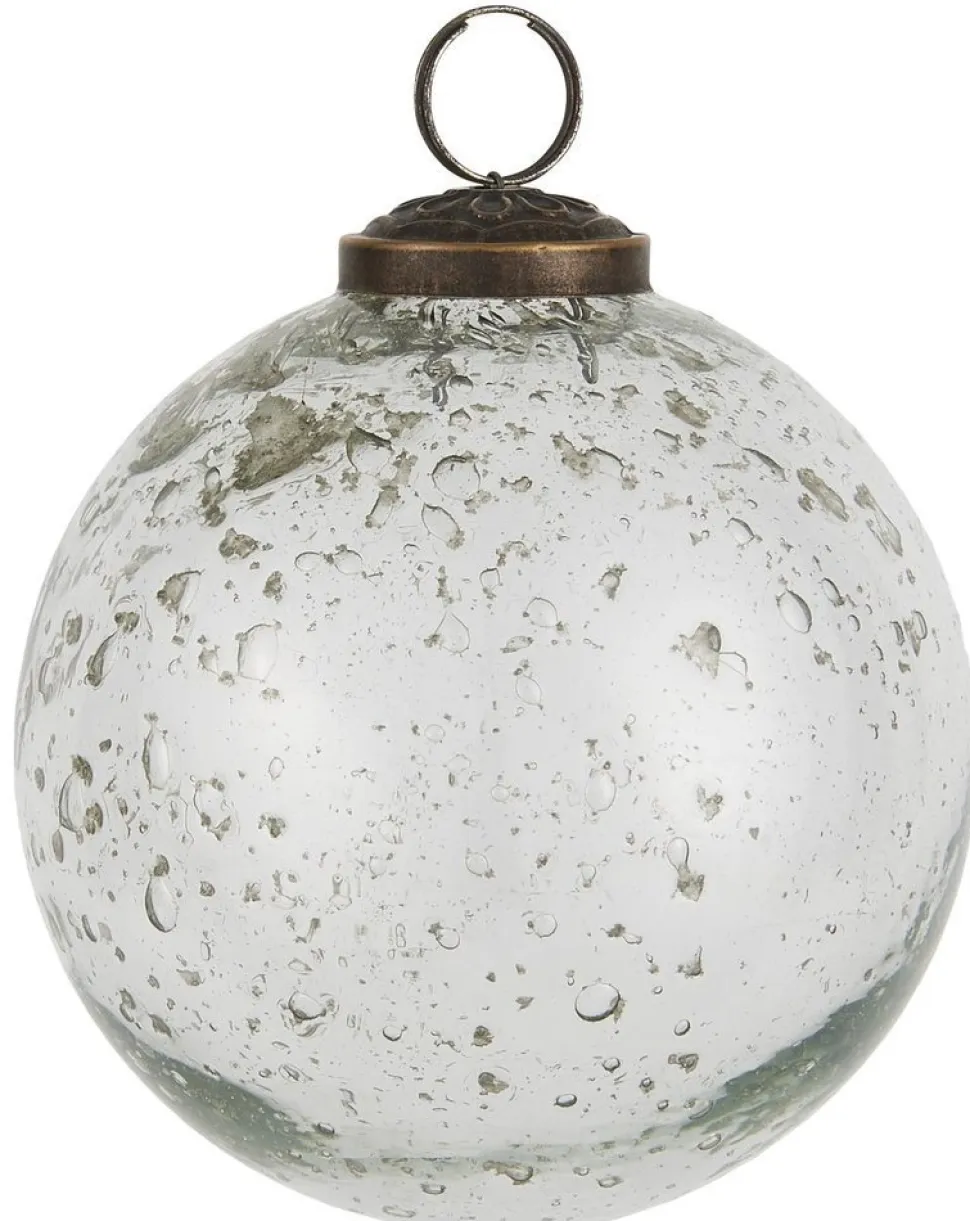 IB Laursen Weihnachtskugel Glas pebbled