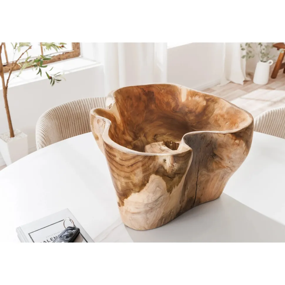 Invicta Dekoschale aus Teakholz Flowers
