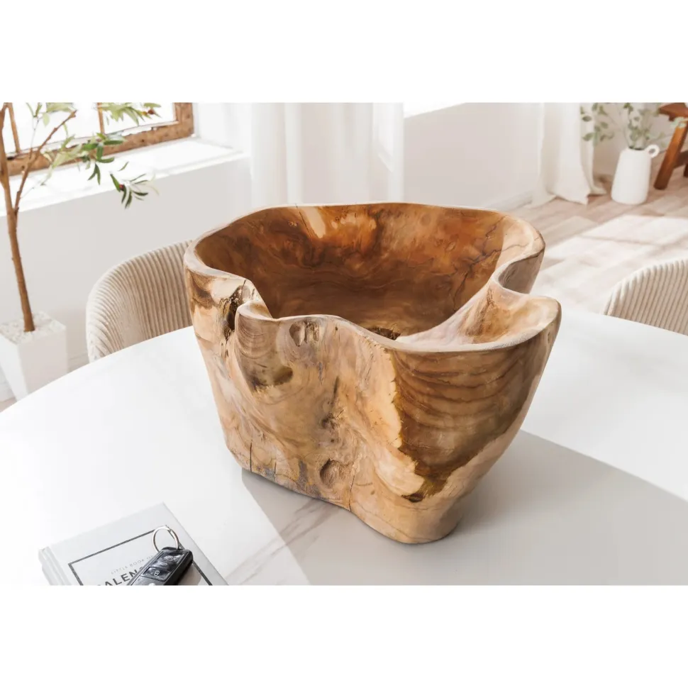 Invicta Dekoschale aus Teakholz Flowers
