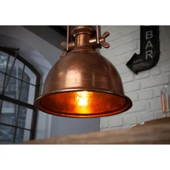 Invicta Pendelleuchte Industrial Kupfer meliert