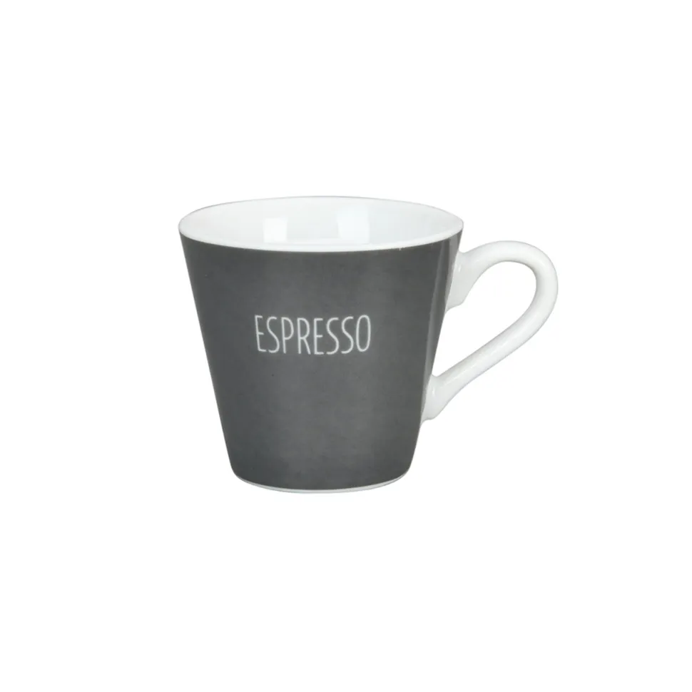 Krasilnikoff Espresso Tasse mit Espresso Aufschrift