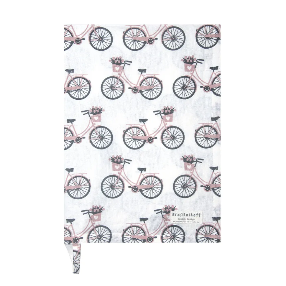 Krasilnikoff Geschirrhandtuch Bikes