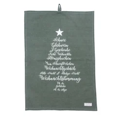Krasilnikoff Geschirrhandtuch Christmas Words