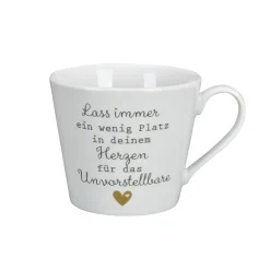Krasilnikoff Happy Cup, Lass immer ein wenig Platz in deinem Herzen